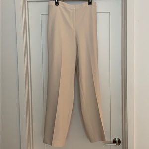 St. John Silk Lined Cream Slacks